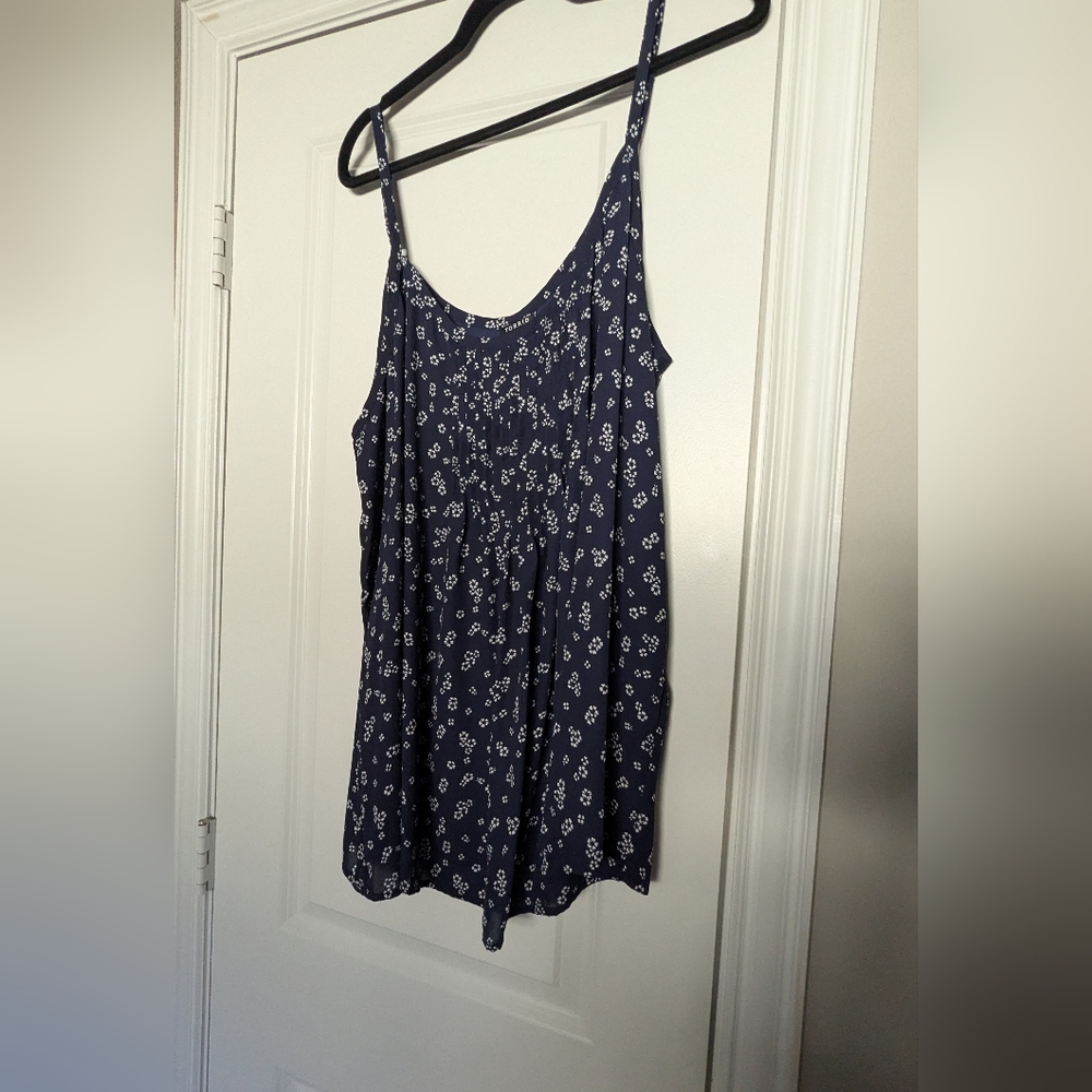 torrid Navy Blue Floral Print Tank Top